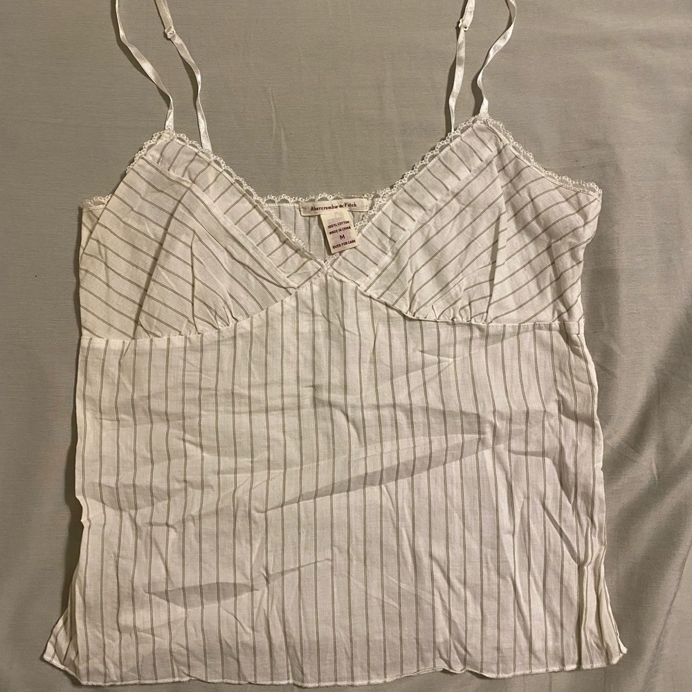 Abercrombie & Fitch Cotton Striped Camisole Top - Medium